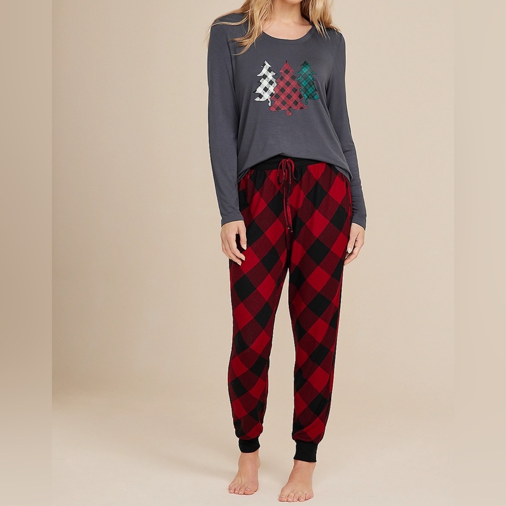 Womens Holiday Trees Family Pajamas